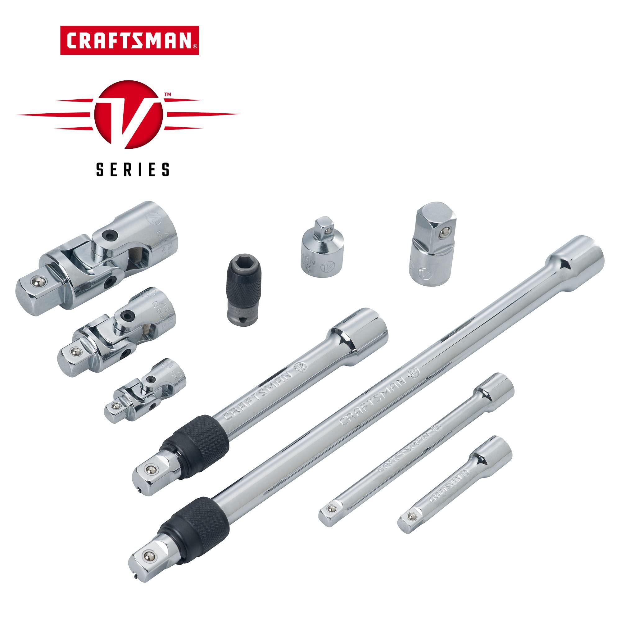 craftsman v-series multi-drive accessory set, 10 piece (cmmt17799v)