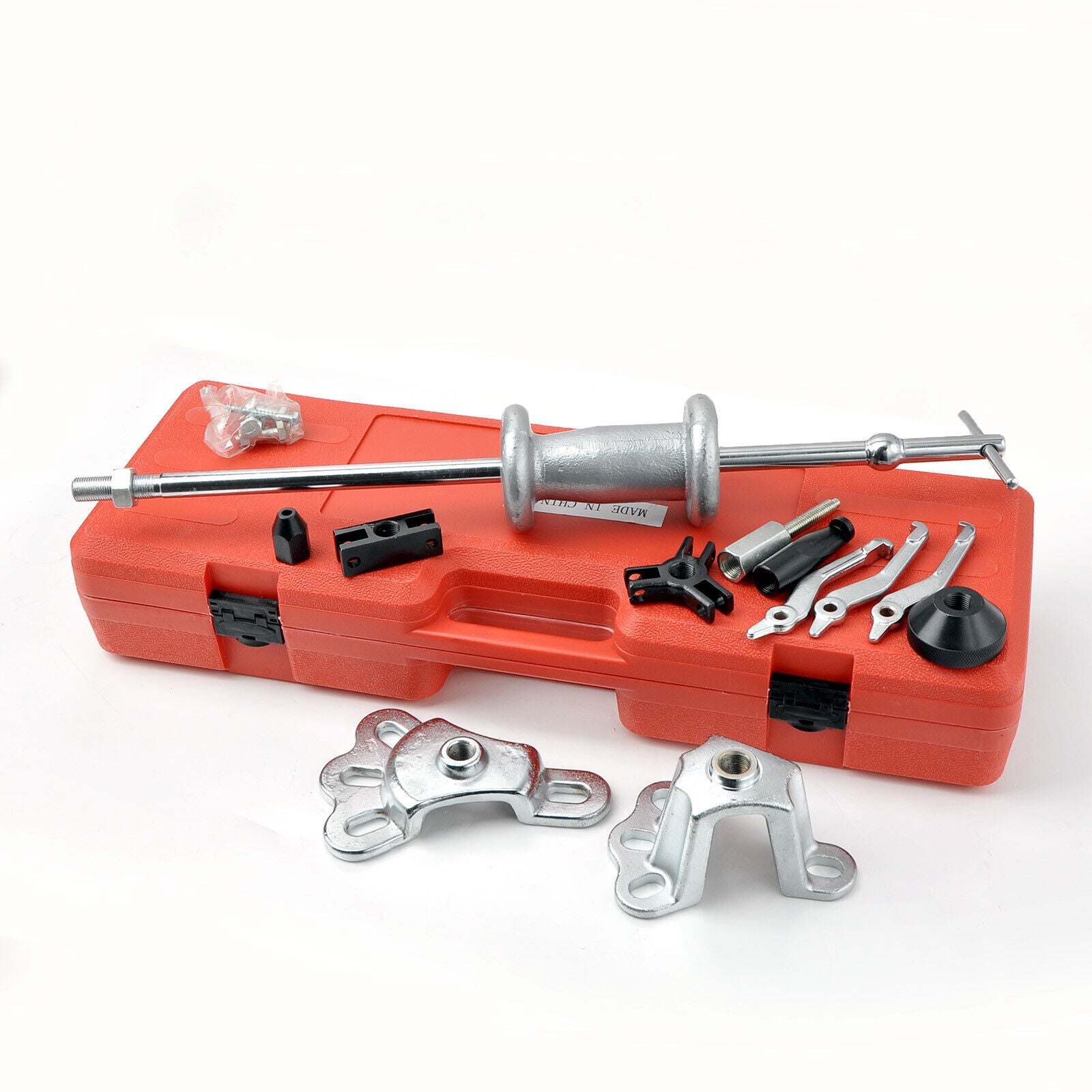 Great Choice Products 17Pcs Axles Slide Hammer Puller Kit /Dent Panel Bearings Gears Seals Puller Set