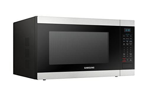 samsung electronics samsung ms19m8000as/aa large capacity countertop microwave oven with sensor and ceramic enamel interior,