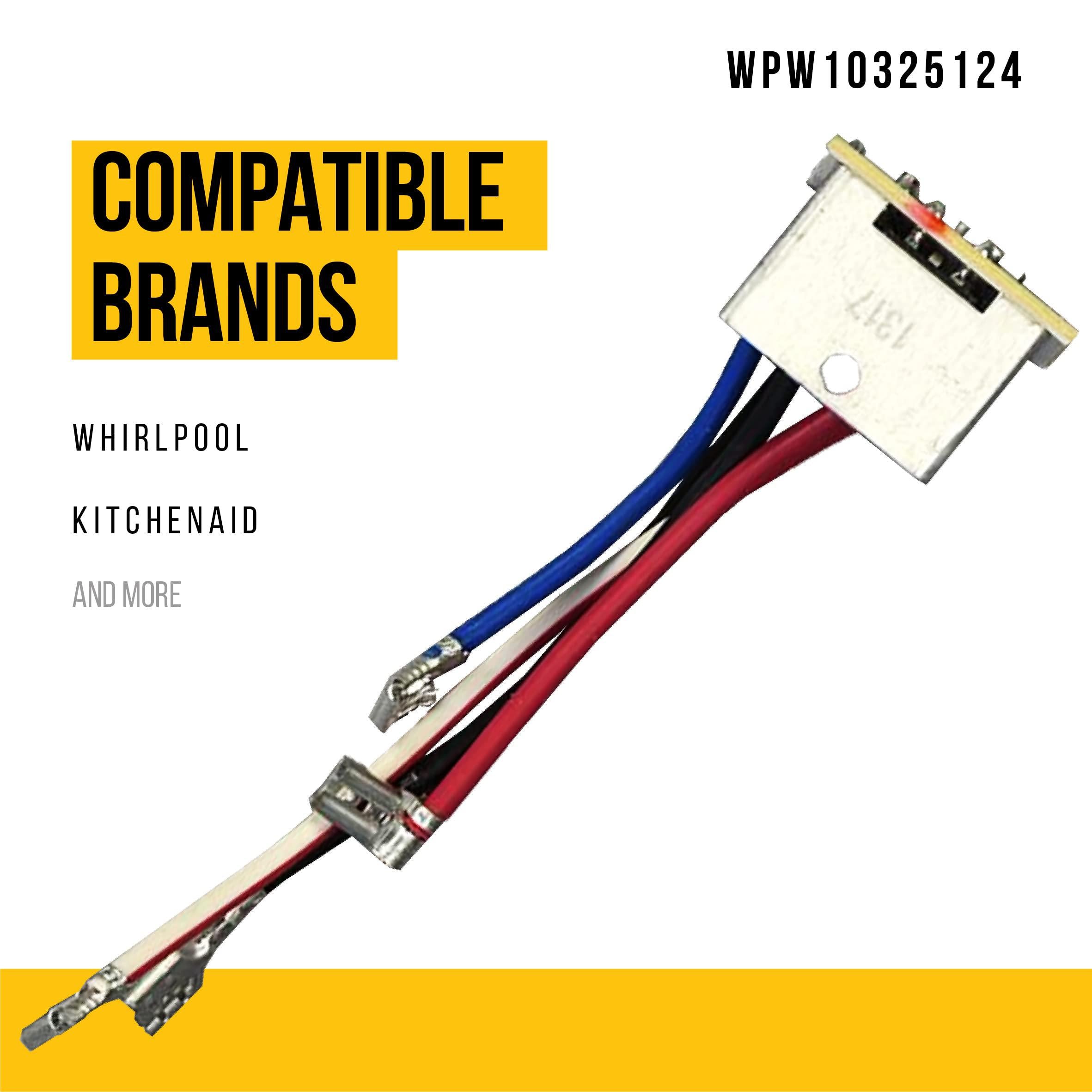 PartsBroz wpw10325124 w10325124 phase control board - compatible whirlpool kitchenaid mixer parts - replaces ap6019577 9701268 9706595