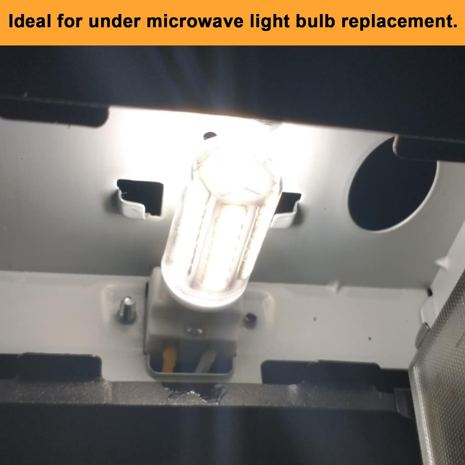 Gaormii G8 Led Bulb Dimmable Under Microwave Light Bulb 50W Halogen Replacement for GE Samsung LG Over The Range Microwave Hood, 120V 5