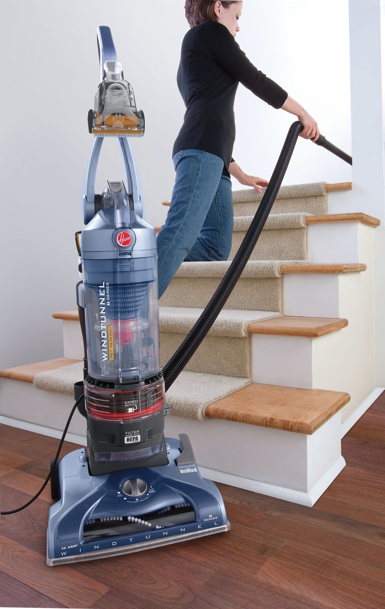 Hoover UH70210-DS WINDTUNNEL T-4 PET REWIND UPRIGHT VACUUM