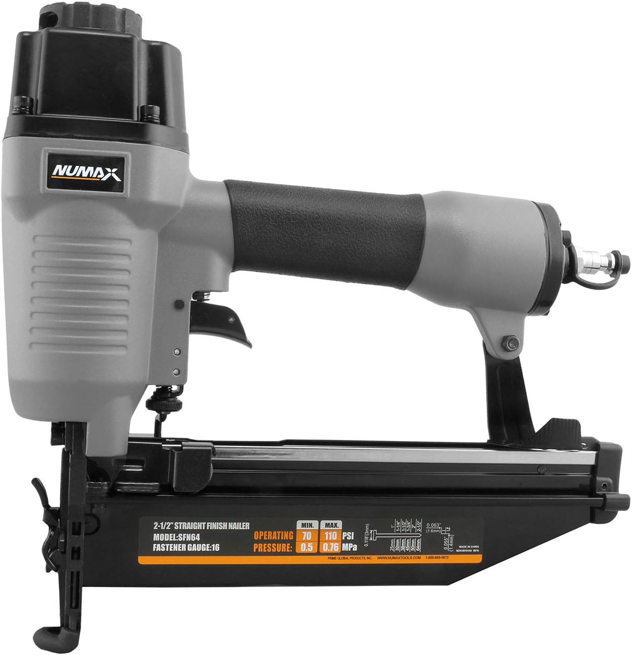 NuMax SFN64 Pneumatic 16-Gauge 2-1/2