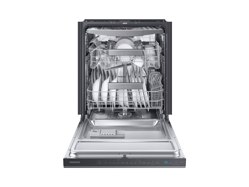 Samsung Smart Linear Wash 39dBA Dishwasher in Black Stainless Steel