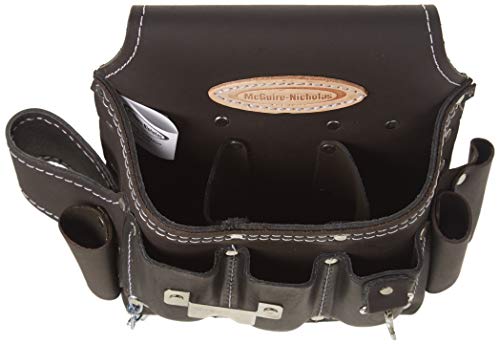 McGuire-Nicholas 526-CC Brown Professional ElectricianS Pouch, oil tanned leather