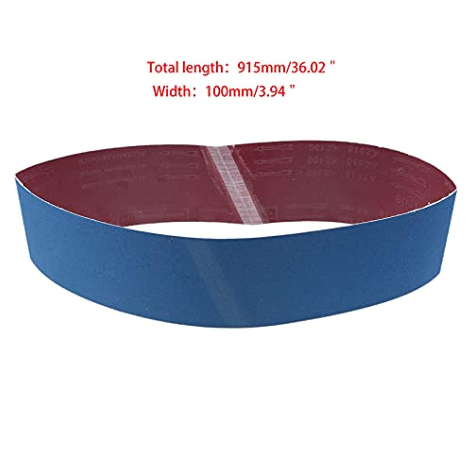 landgoo 4x36 sanding belts 80/120/180/240/320/800/1000 grit metal grinding aluminum oxide blue belt sander paper 7 pack for c