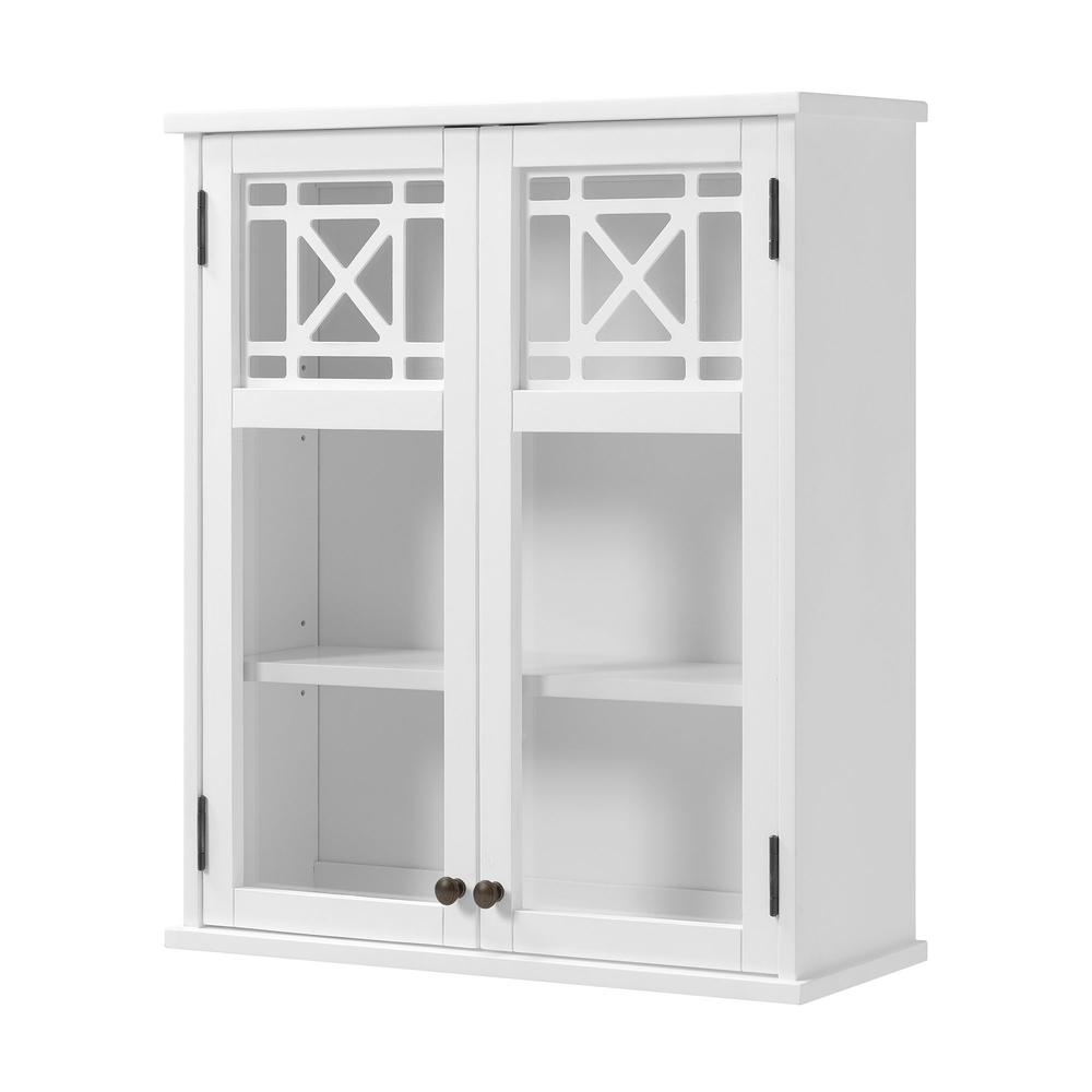 Bolton Furniture Derby 3-Piece Bathroom Set with Wall Mounted Bath Cabinet, Hamper, and Floor Cabinet
