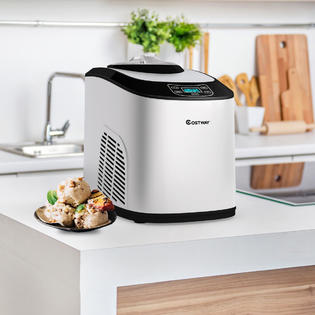 Gymax 1.6 Quart Automatic Ice Cream Maker Frozen Dessert Machine LCD Digital Display