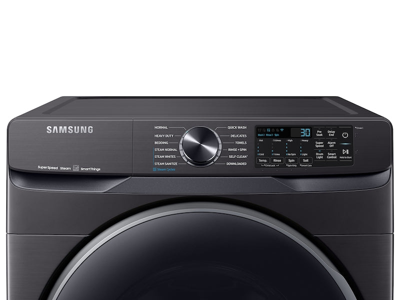 Samsung WF50A8500AV/A5 5.0 cf smart Front Load washer w/ Super Speed and Steam in Brushed Black