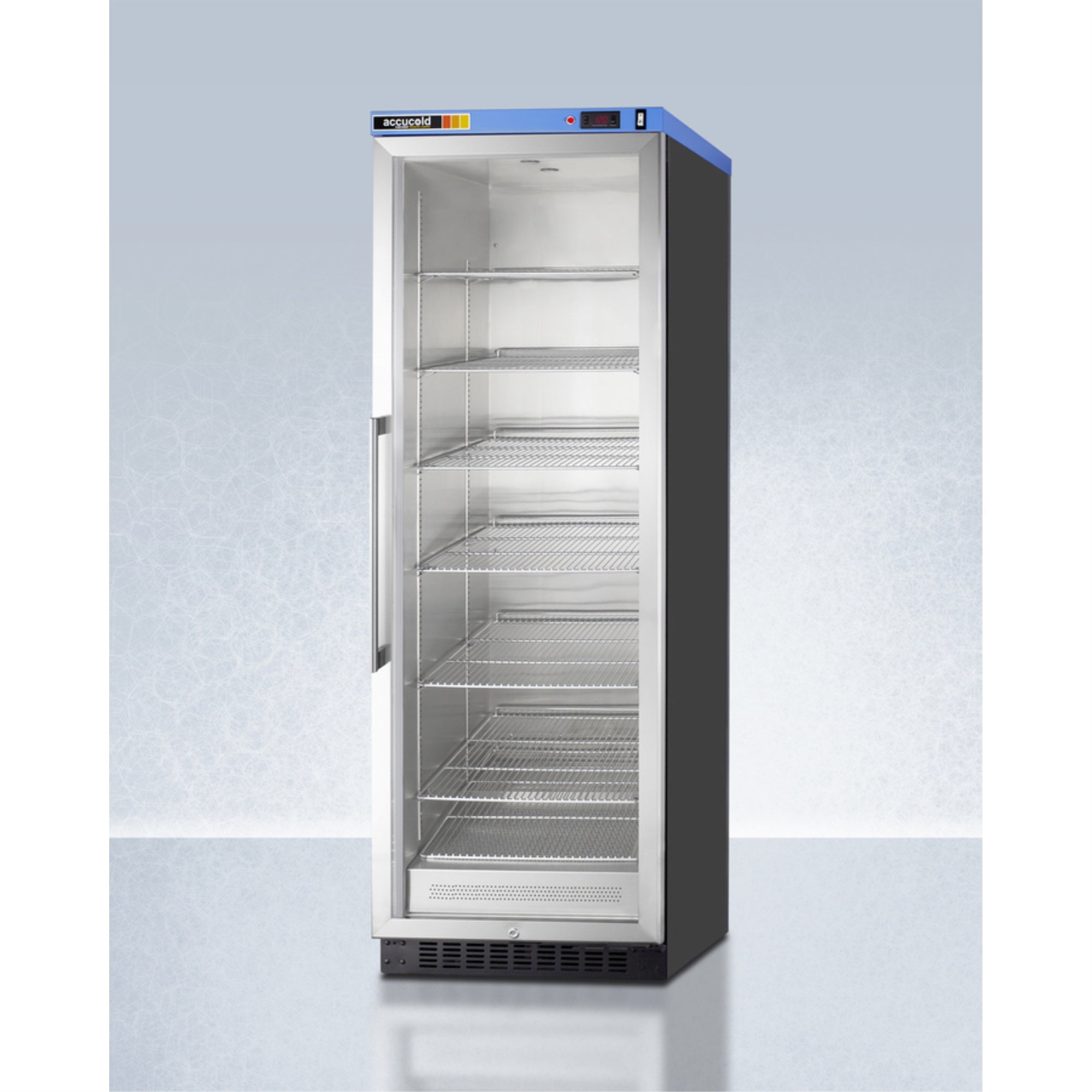 Puretherm Single chamber blanket warmer with glass door, stainless steel interior, digital thermostat, and lock PTHC155G