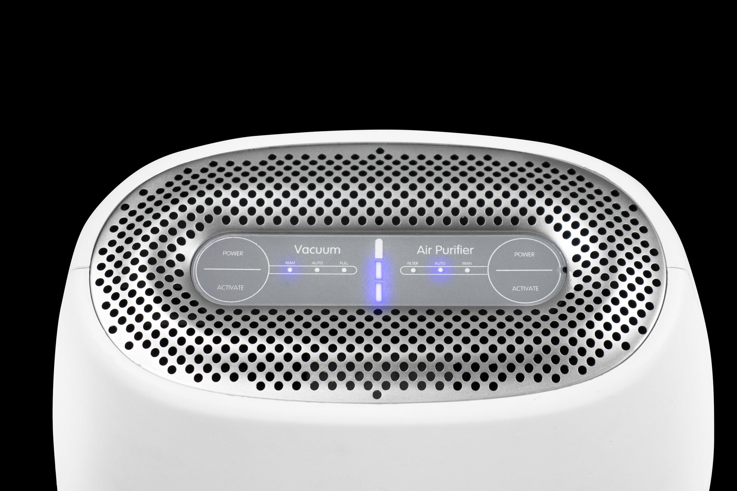 EyeVac Air 2-in-1 Touchless Vacuum and HEPA Air Purifier in Black