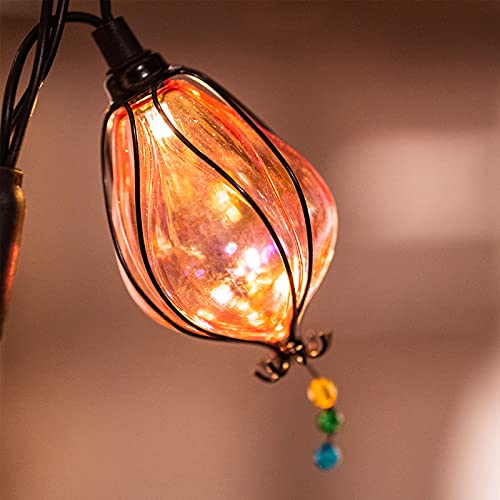 Vigdur Multicolor Fairy String Lights with 10 Bulbs Connectable Waterproof Decorative Indoor String Lights for Christmas Party B
