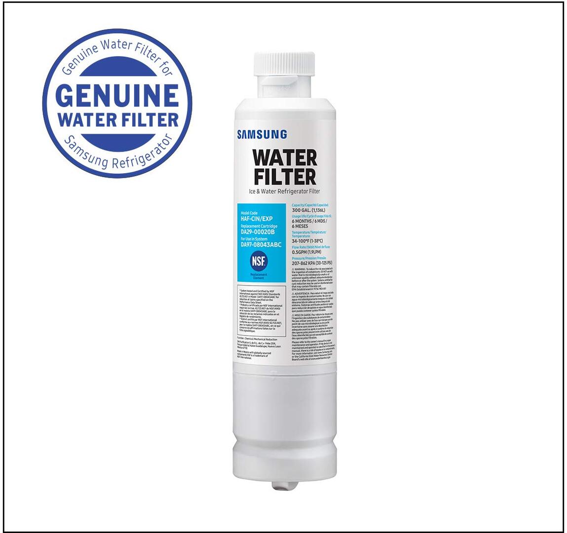 Samsung Filters HAF-CIN Water Filter for Select Samsung Refrigerators (Filter Number DA29-00020B) - 3 Pack
