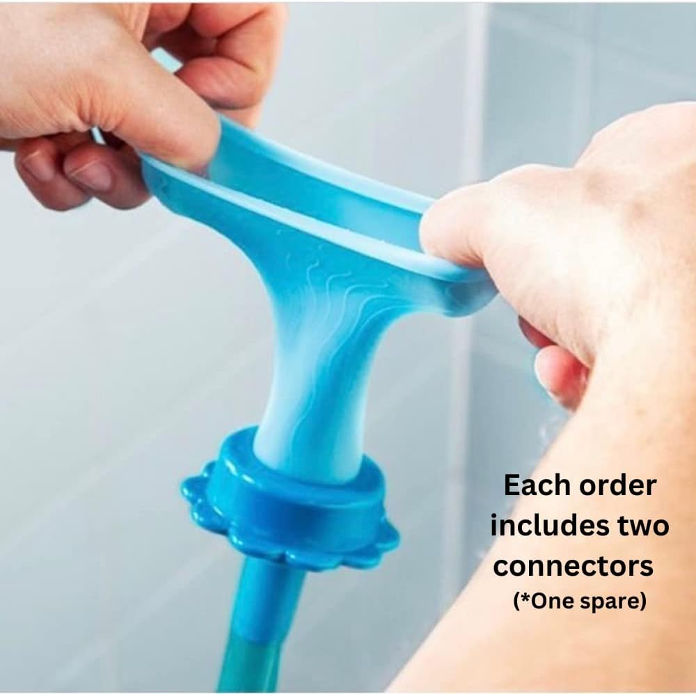 Rinseroo XL: 6 Foot Slip-on, Handheld Showerhead Attachment Hose for Sink/Shower. No Install, Detachable Shower Head Sprayer. For Faucet