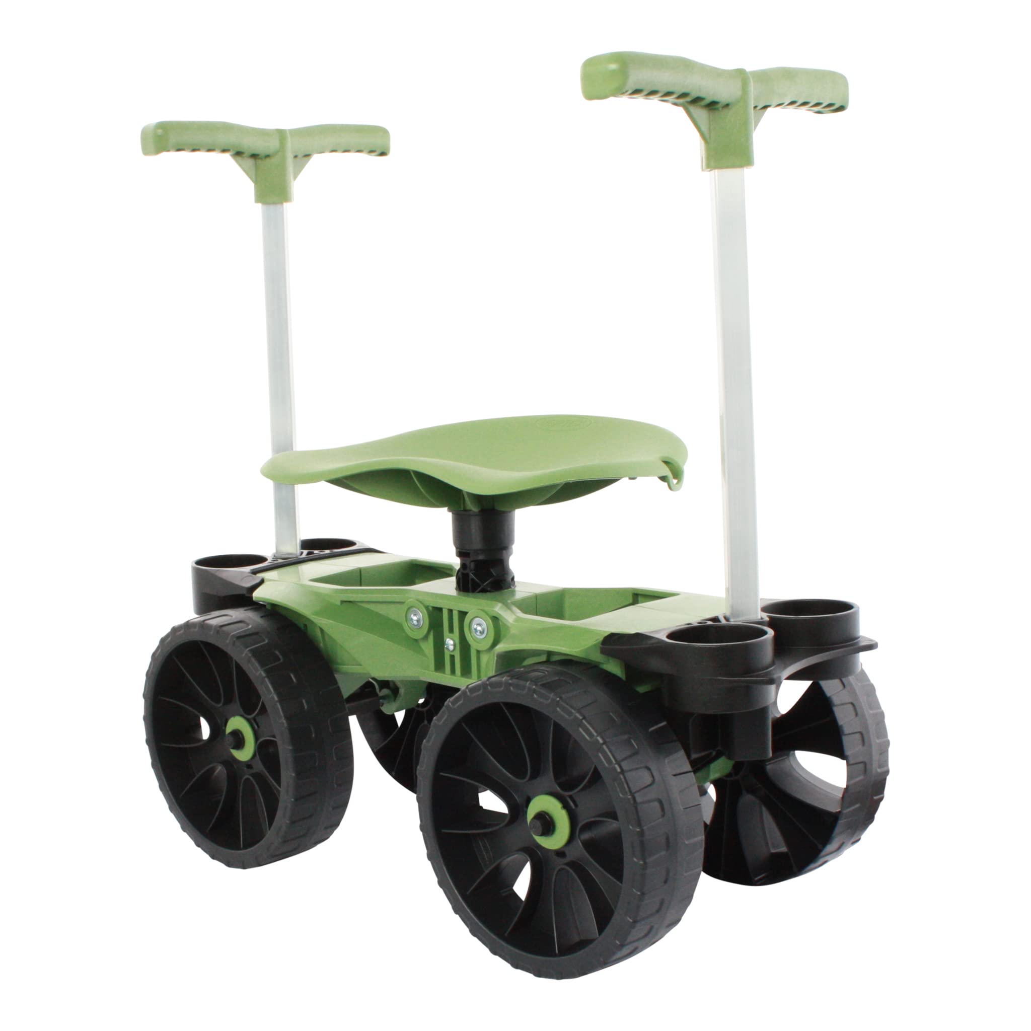 TheXceptional Wheelie Easy-Up | Wheeled Garden Stool with Handles Relieve Pain Getting Up and Down | Gardening Work-Seat with Wh