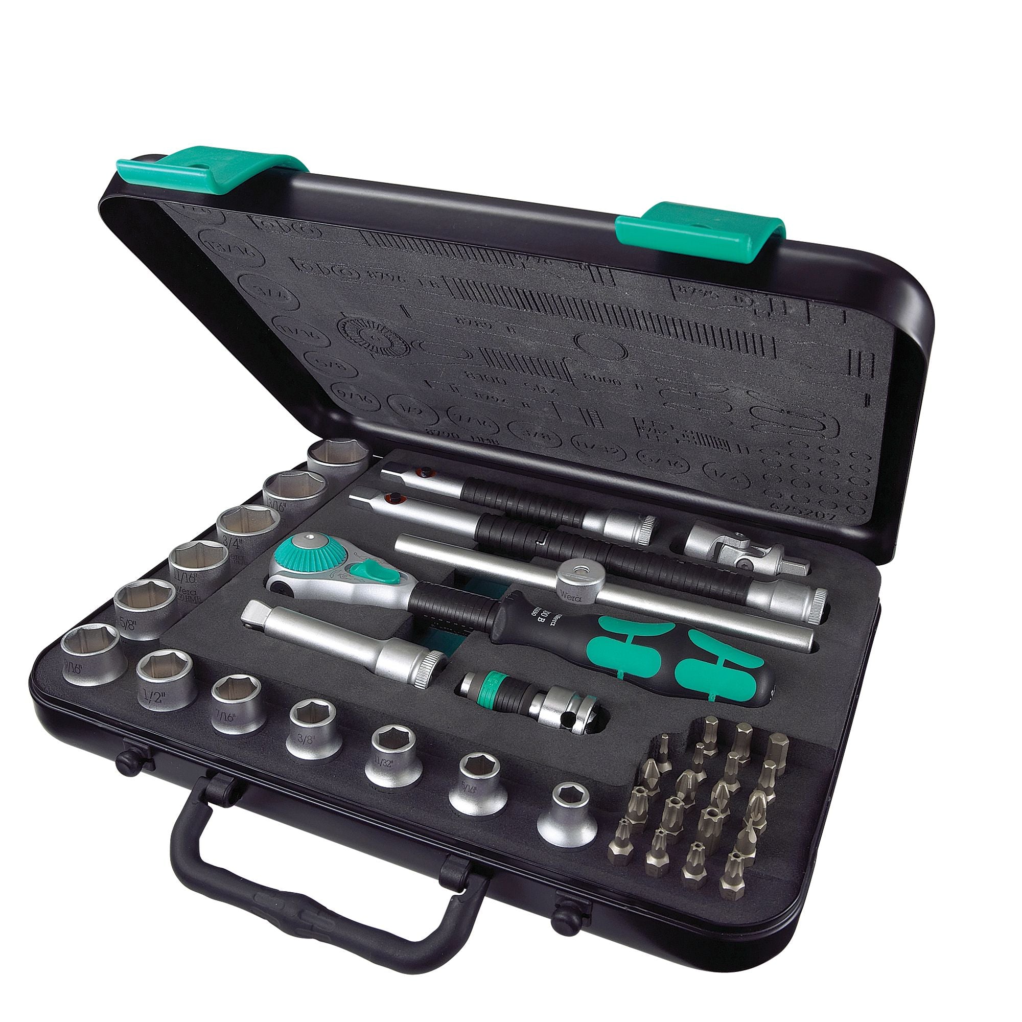 Wera Zyklop 3/8-in. Drive Ratchet &a; 12-piece Inch Socket Set