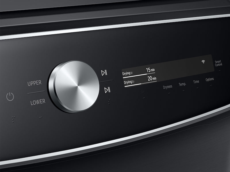 Samsung DVG60A9900V/A3 7.5 cf Smart Dial Gas Front Load with Super Speed Dry in Brushed Black