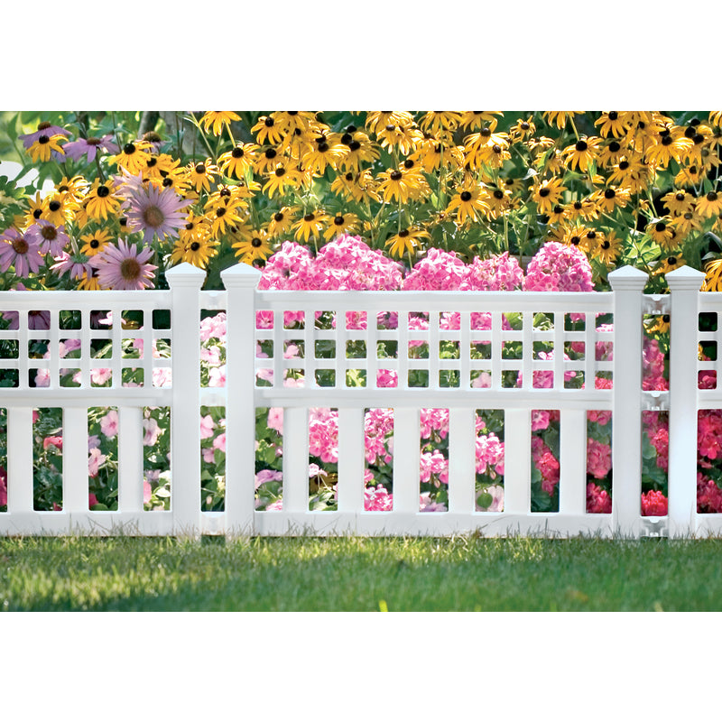 SUNCAST CORP Suncast 2 ft. L X 20.5 in. H Resin White Garden Fence