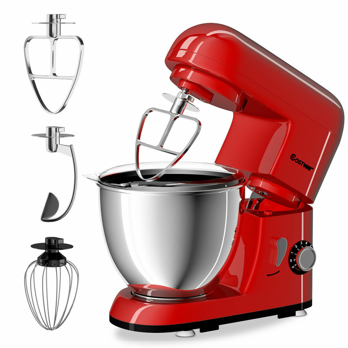 Great Choice Products 6-Speed Electric Food Stand Mixer W/4.3Qt Stainless Bowl 550W Tilt-Head