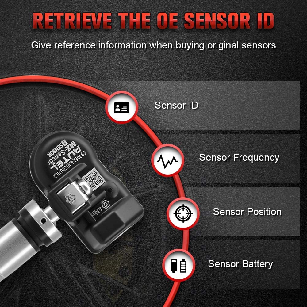 Autel TS601 TPMS Relearn Tool OBD2 Scanner Sensor Programming Tool, Active test for TPMS system