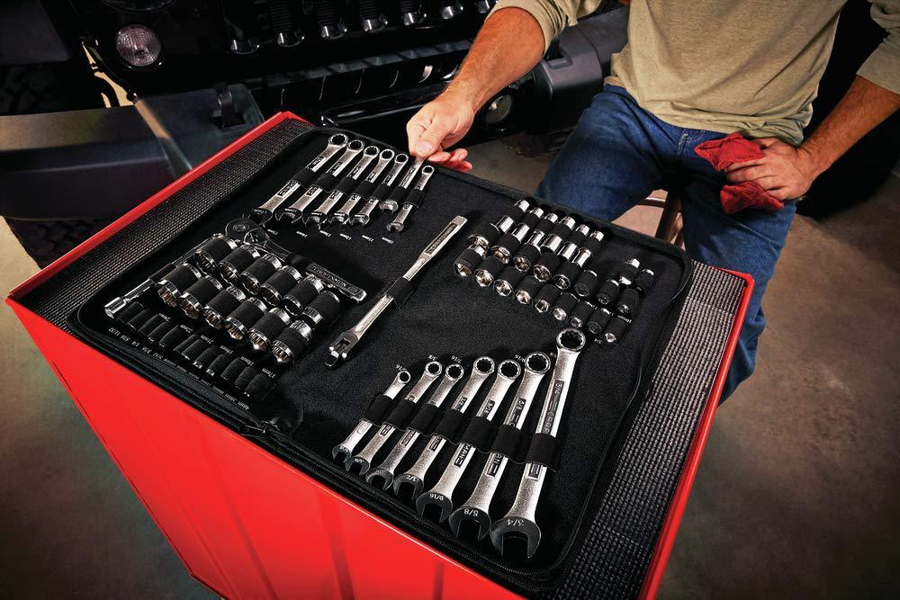 craftsman mechanics tool set, sae/metric, soft storage, 66-piece (cmmt12020)
