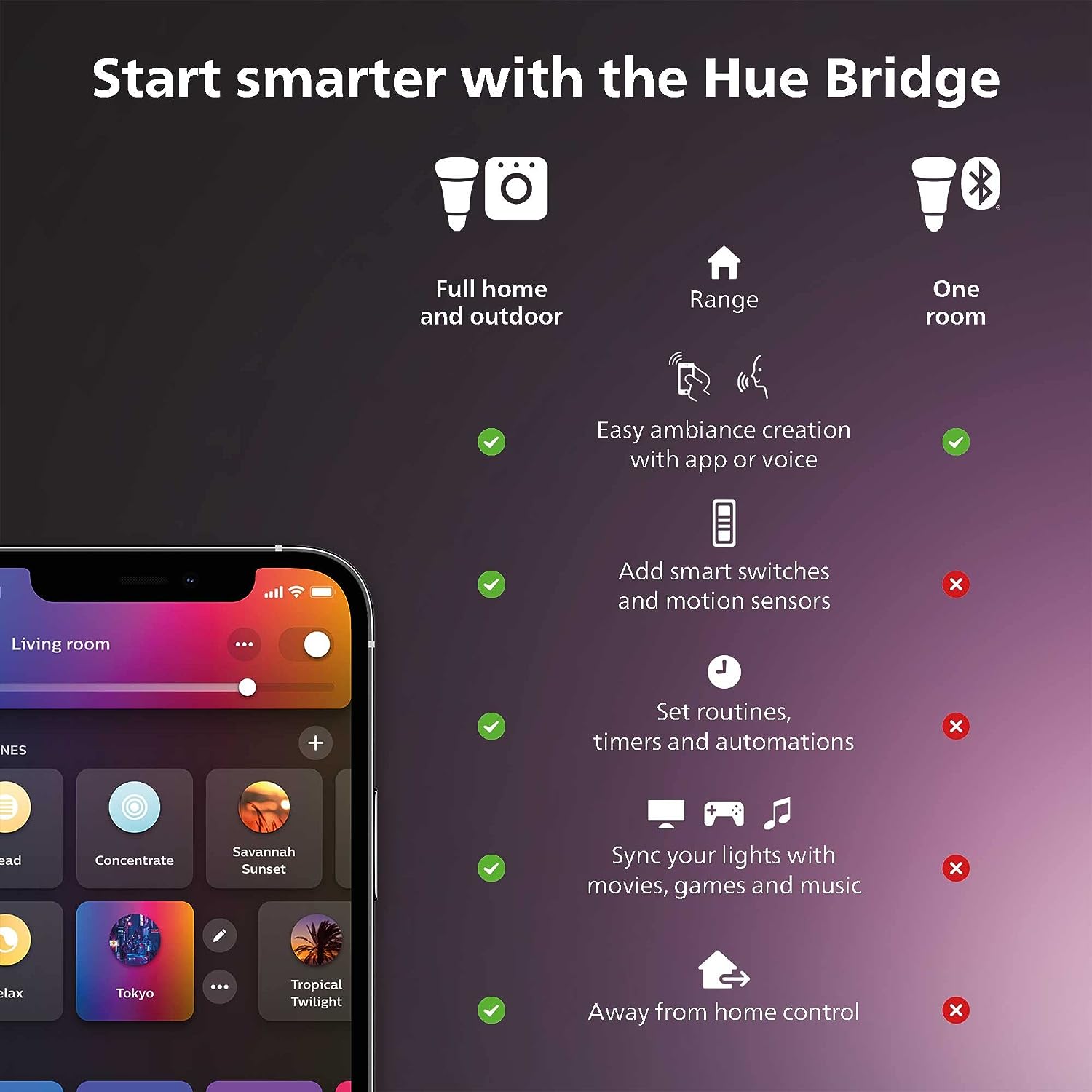 Philips Hue White and Color Ambiance Discover Outdoor Flood Light Fixture 1743530V7