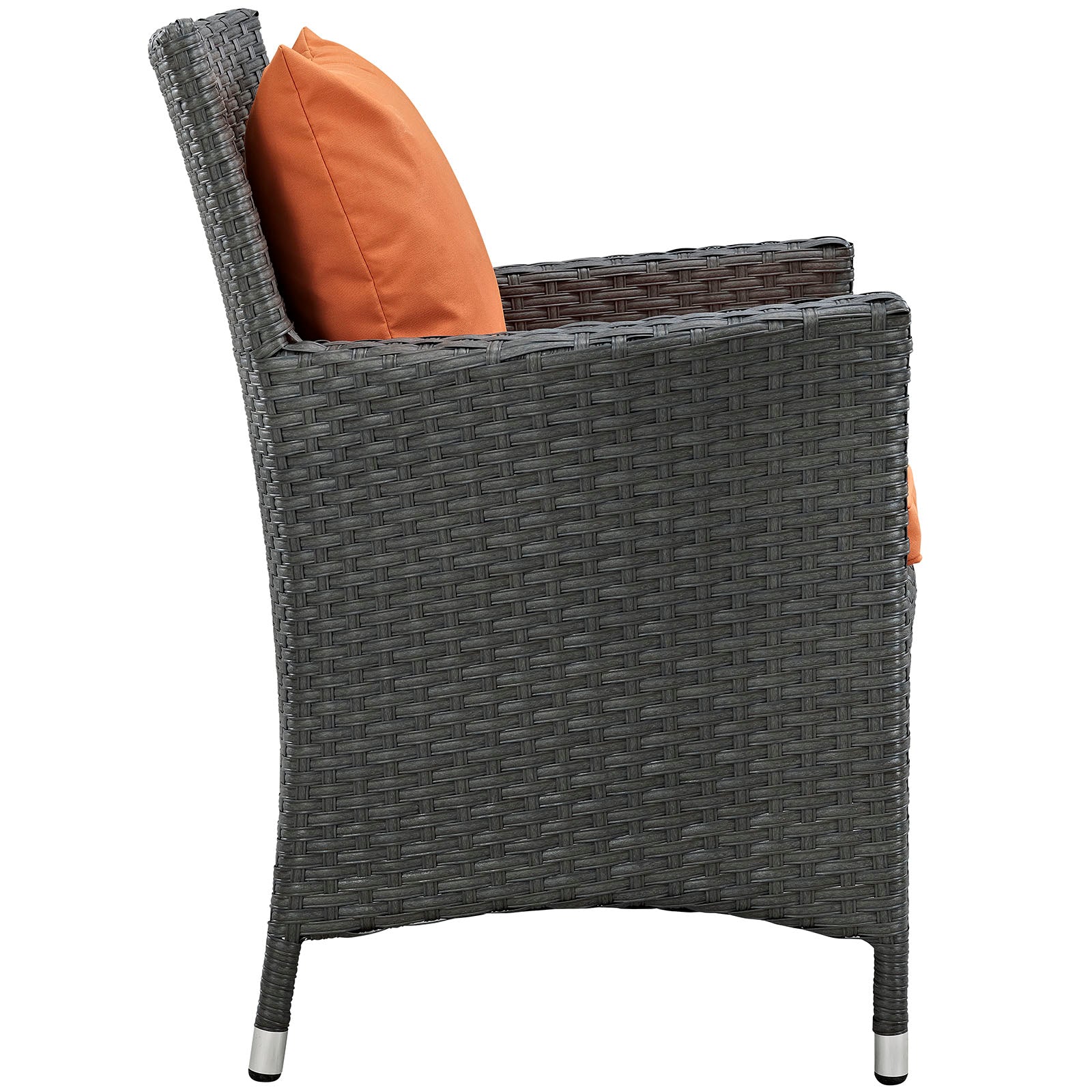 LexMod Sojourn 11 Piece Outdoor Patio Sunbrella® Dining Set in Canvas Tuscan