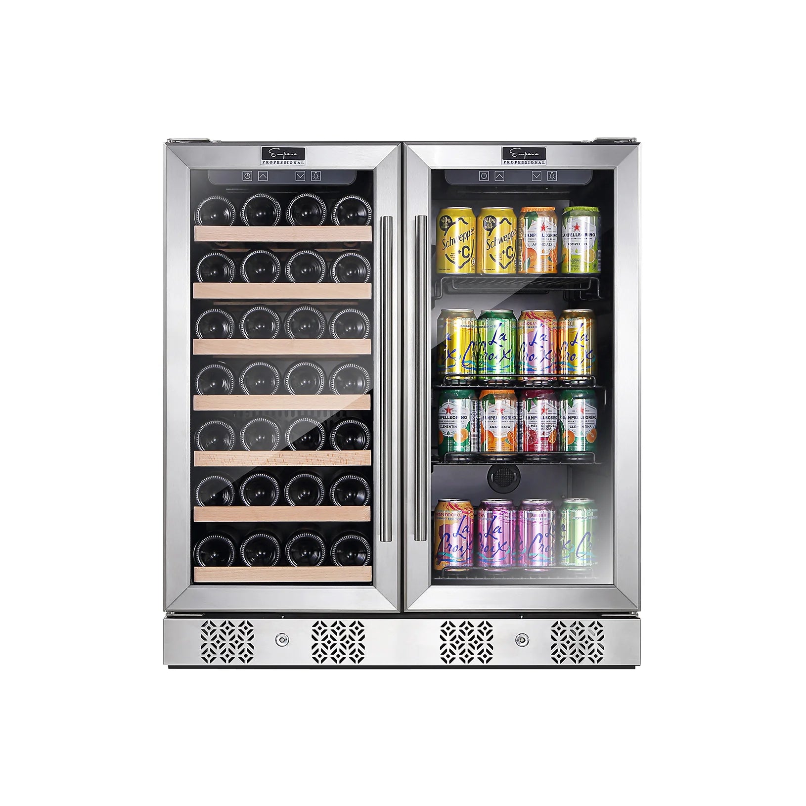 Empava Dual Zone Wine Cooler &a; Beverage Fridge BR04D