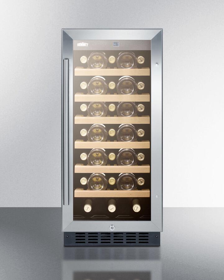 Summit SWC1535B 33 Bottles  in Stainless Steel