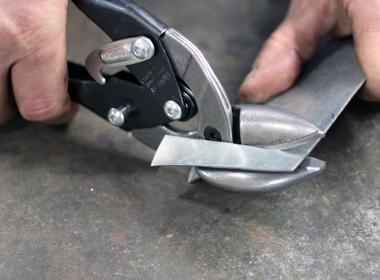 Midwest Tool and Cutlery MIDWEST Aviation Snip Set - Left and Right Cut Offset Tin Cutting Shears with Forged Blade