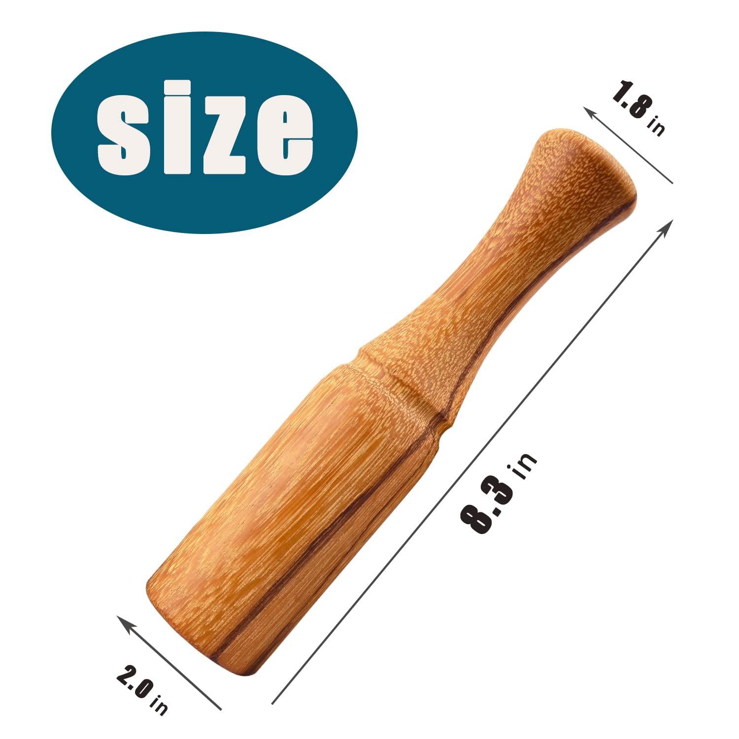 Yoquare wood carving mallet - 10oz wooden mallet - ergonomic, comfortable handle reduces hand fatigue - marblewood head absorbs and d