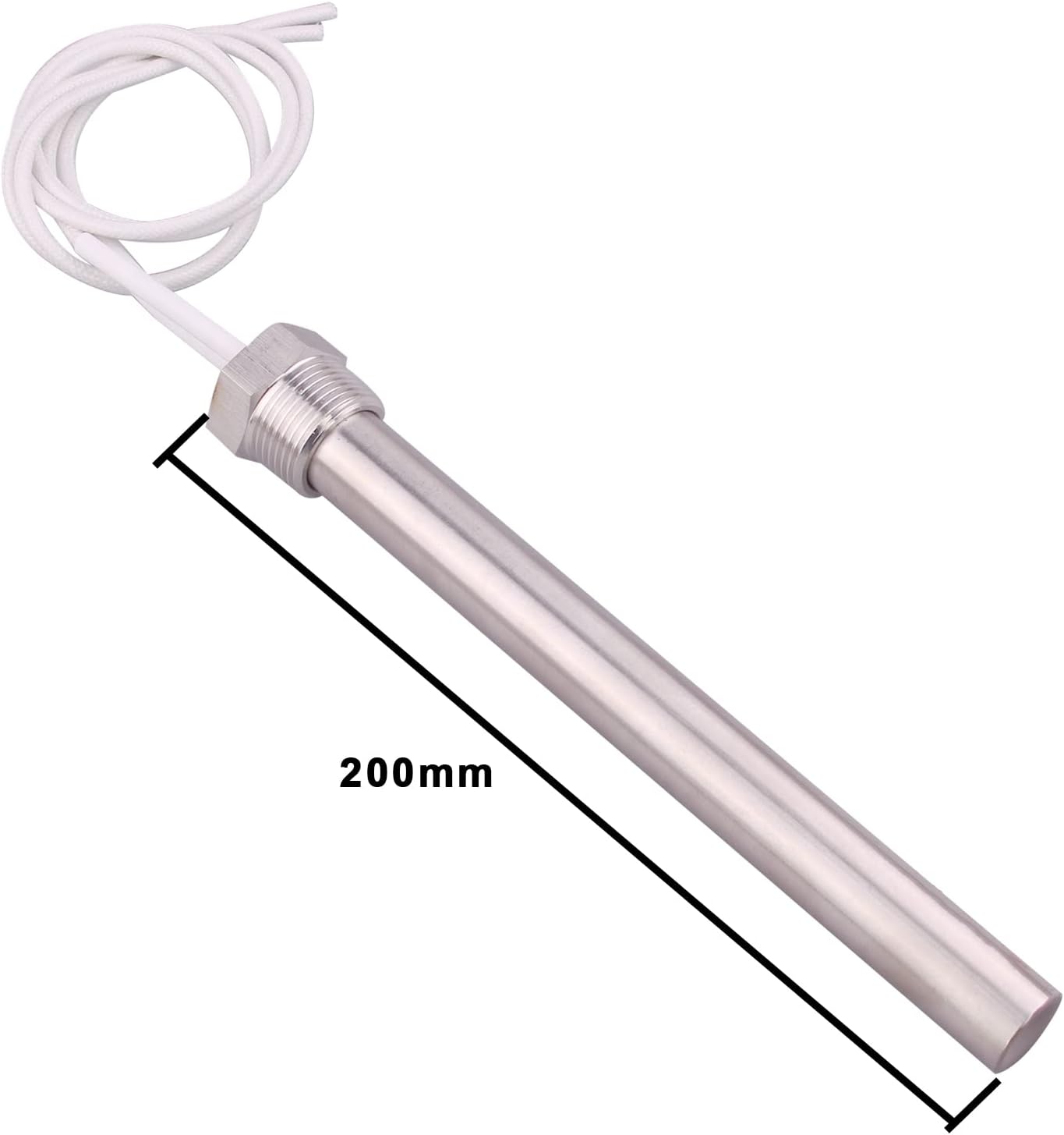 Generic DERNORD Immersion Cartridge Heater 240V 1500W Hot Rod Heating Element Replacement 3/4 Inch Thread
