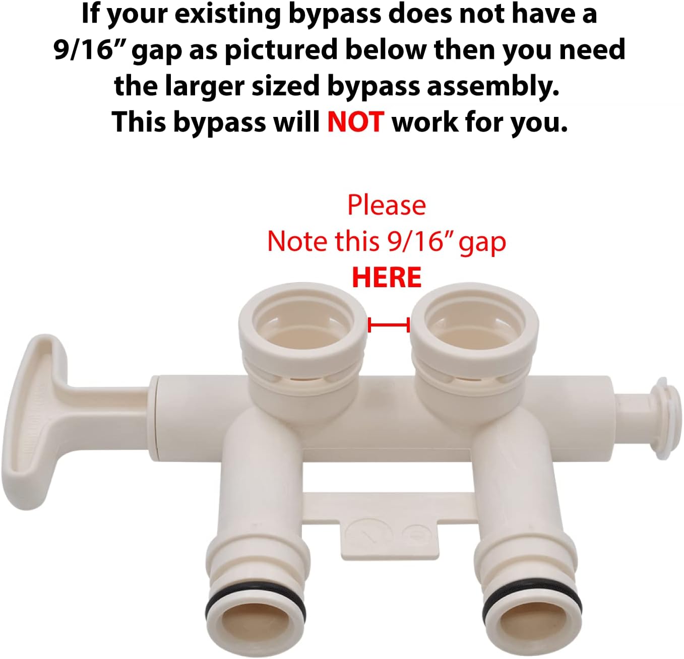 Ecodyne Water Softener Standard Bypass Valve Assembly - Part # 7345388