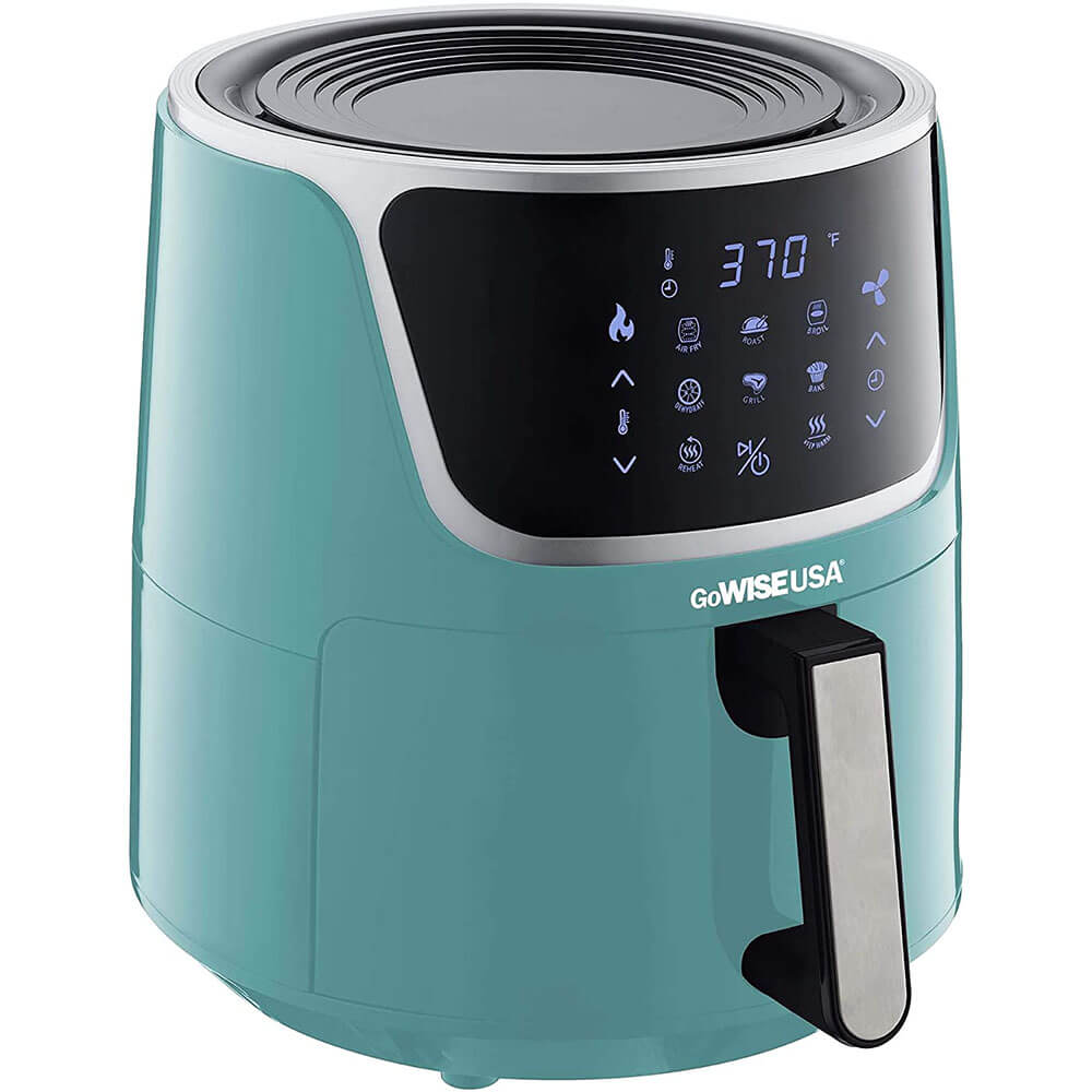 GoWISE GW22954 7-Quart Electric Air Fryer with Dehydrator &a; 3 Stackable Racks - Mint