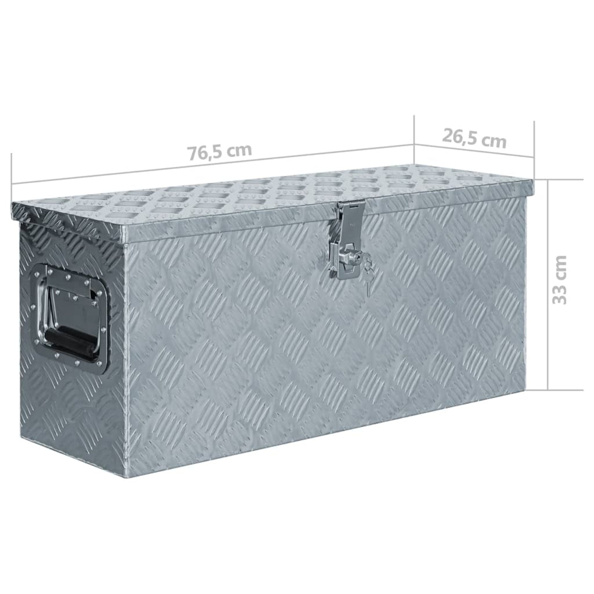 vidaXL Aluminum Box 30.1