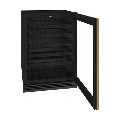 U-Line UHWC124-IG01A 24 1 Class Series Wine Captain with Reversible Hinge  Glass Door with Integrated Frame