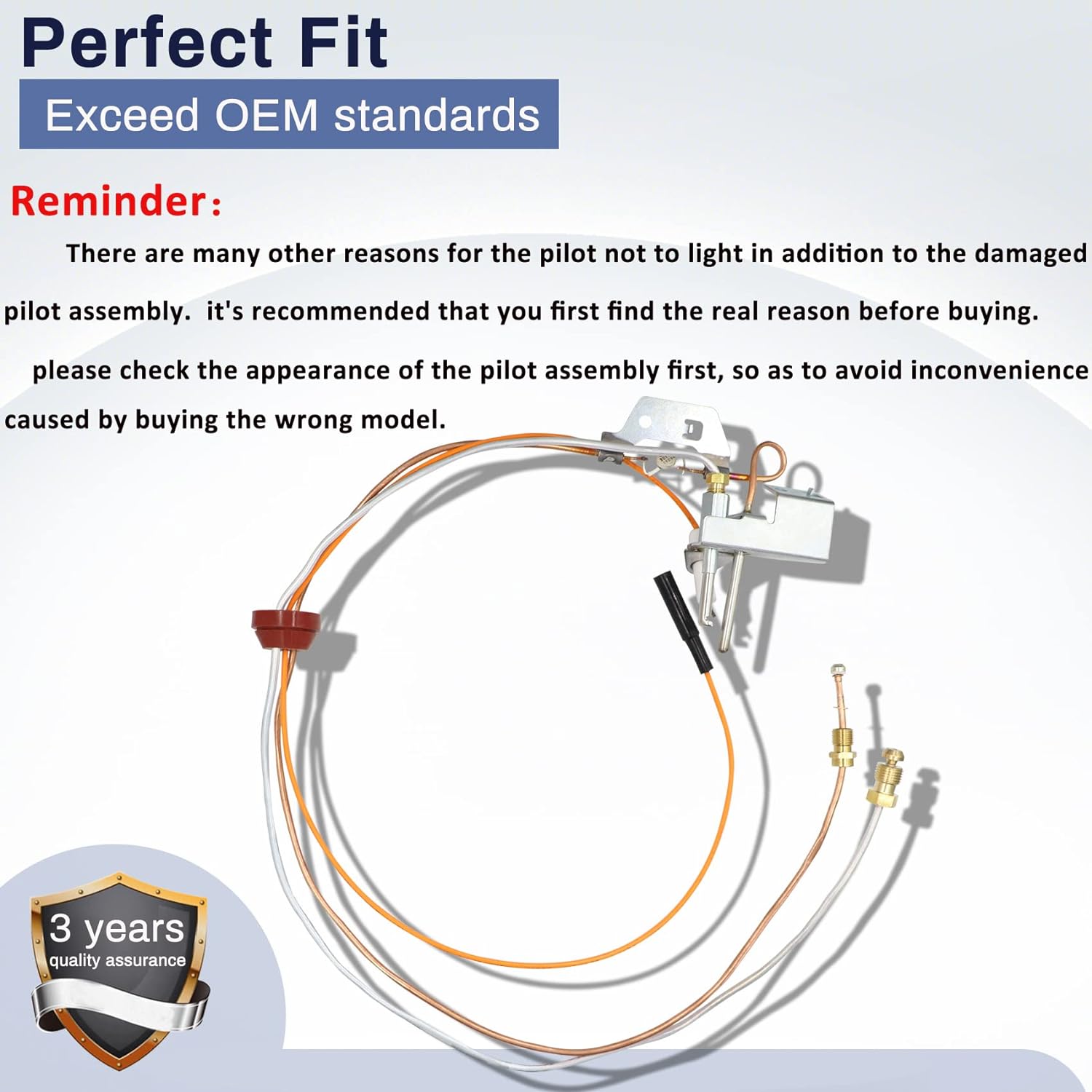 Dozont Upgraded 9003542 Nat Gas Pilot Assembly, 100109295 9003542005 18324-190 9003542 Pilot Assembly Replacement Compatible with A.O.