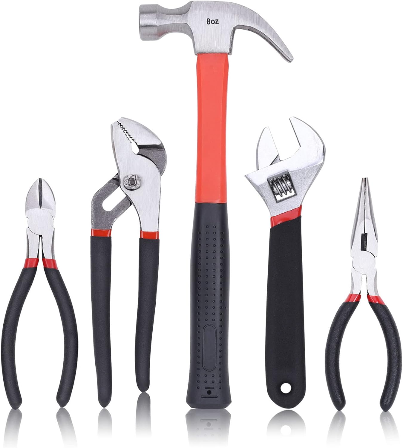 Fute FASTPRO 215-Piece Home Repairing Tool Set with 12-Inch Wide Mouth Open Storage Bag,Household Hand Tool Kit