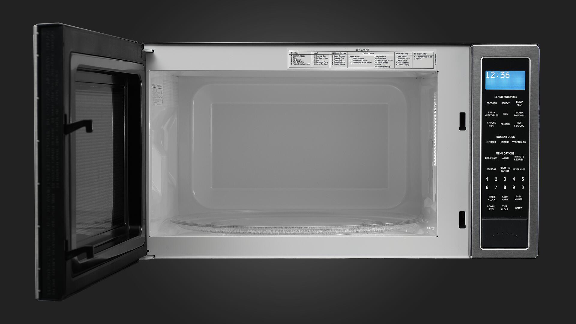 Fulgor Milano F4MWO24S1 24 inch Stainless Steel Countertop Microwave|2 cu. ft. Capacity|1100 Watts|11 Power Levels|Child Lock|Auto Start|