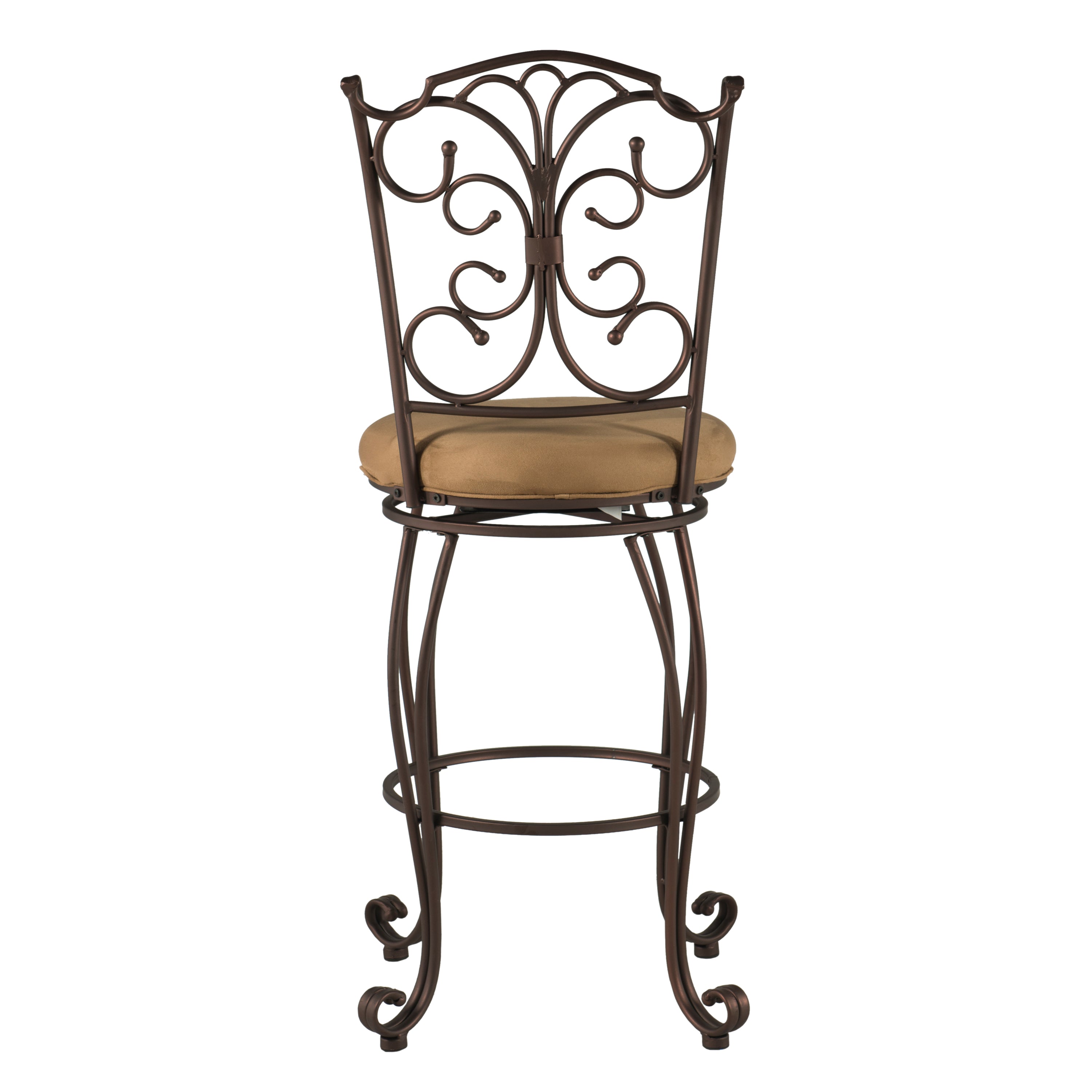 Linon Gathered Back Bar Stool