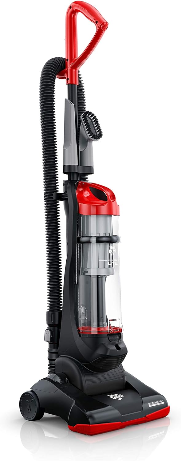 Dirt Devil Endura Lite Bagless Vacuum Cleaner, Small Upright for Carpet and Hard Floor, Lightweight, UD20121PC, Red