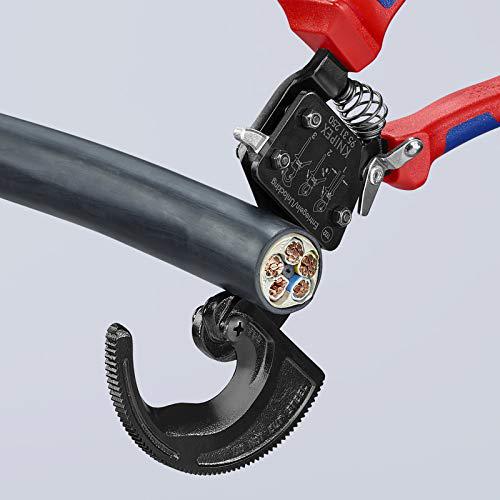 knipex tools - cable cutters, ratcheting type, multi-component (9531250sba)