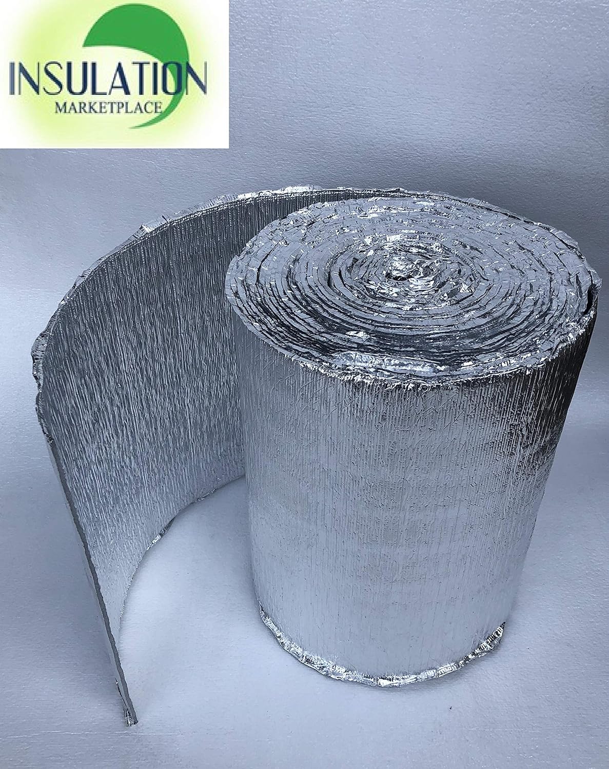 Insulation Market Place LLC SmartSHIELD -5mm 16&s;&s;X50ft Reflective Insulation Roll, Foam Core Radiant Barrier, Heat-Cold Shield, Thermal Foil Insulation - P