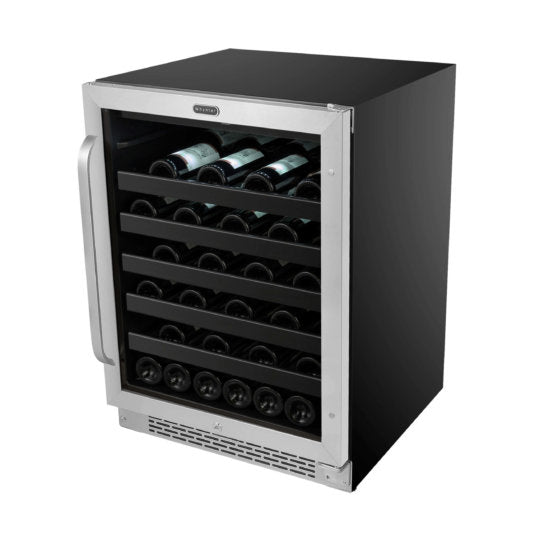 Whynter BWR-408SB 24 inch Built-In 46 Bottle Undercounter Stainless Steel Wine Refrigerator Reversible Door Digital Control