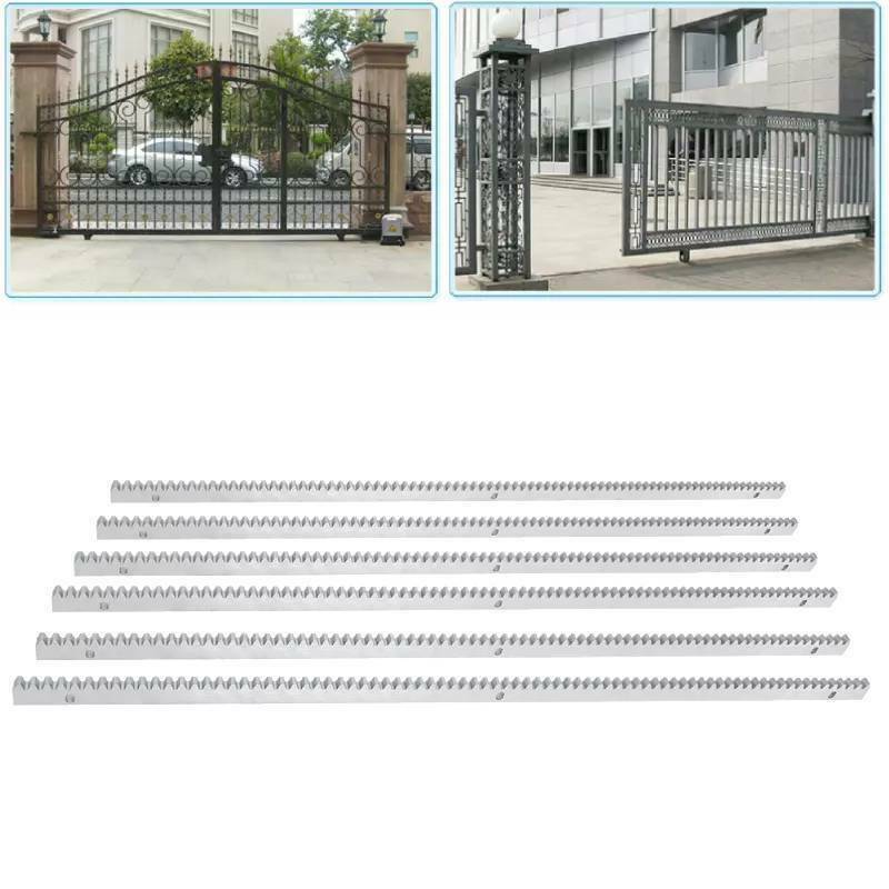 Great Choice Products 6M Metal Rails Gear Rack Toothed Rack Rail For Rack-Driven Sliding Gate Opener