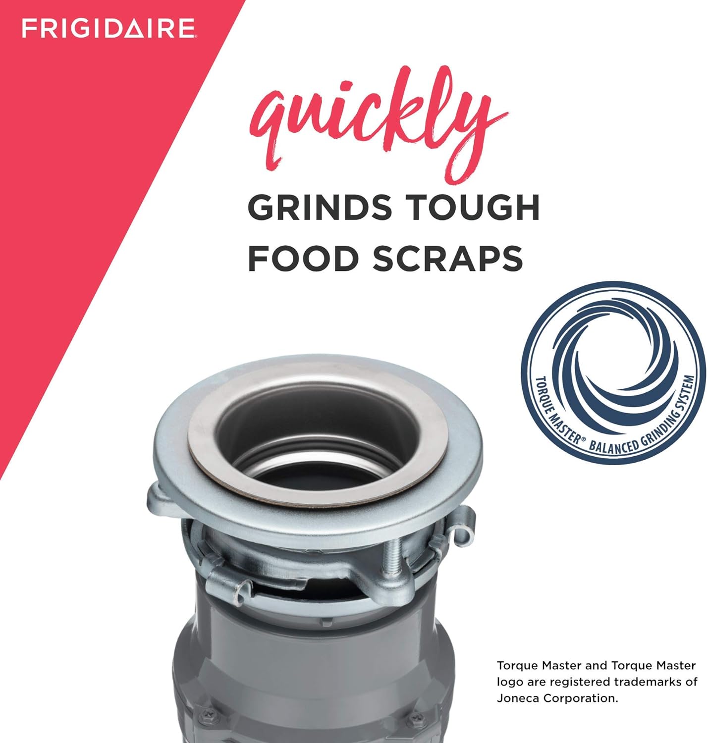 Frigidaire FF03DISPD1 1/3 HP Direct Wire Garbage Disposer for Kitchen Sinks, Horsepower