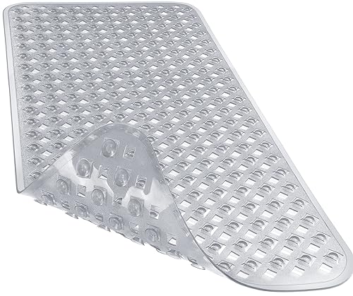 Yimobra Original Bathtub Mat Non Slip, Bath Mats for Tub, Shower Mat with Drain Holes Suction Cups, Machine Washable, BPA, Latex