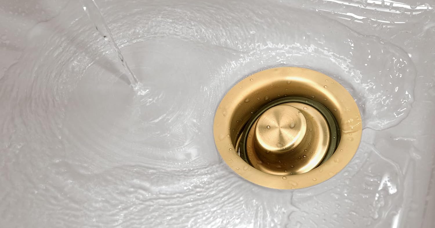 Artiwell Sink Garbage Disposal Flange and Stopper, Universal Flange Fit for 3-1/2 Inch Standard Sink Drain Hole, Kitchen Sink Replacemen