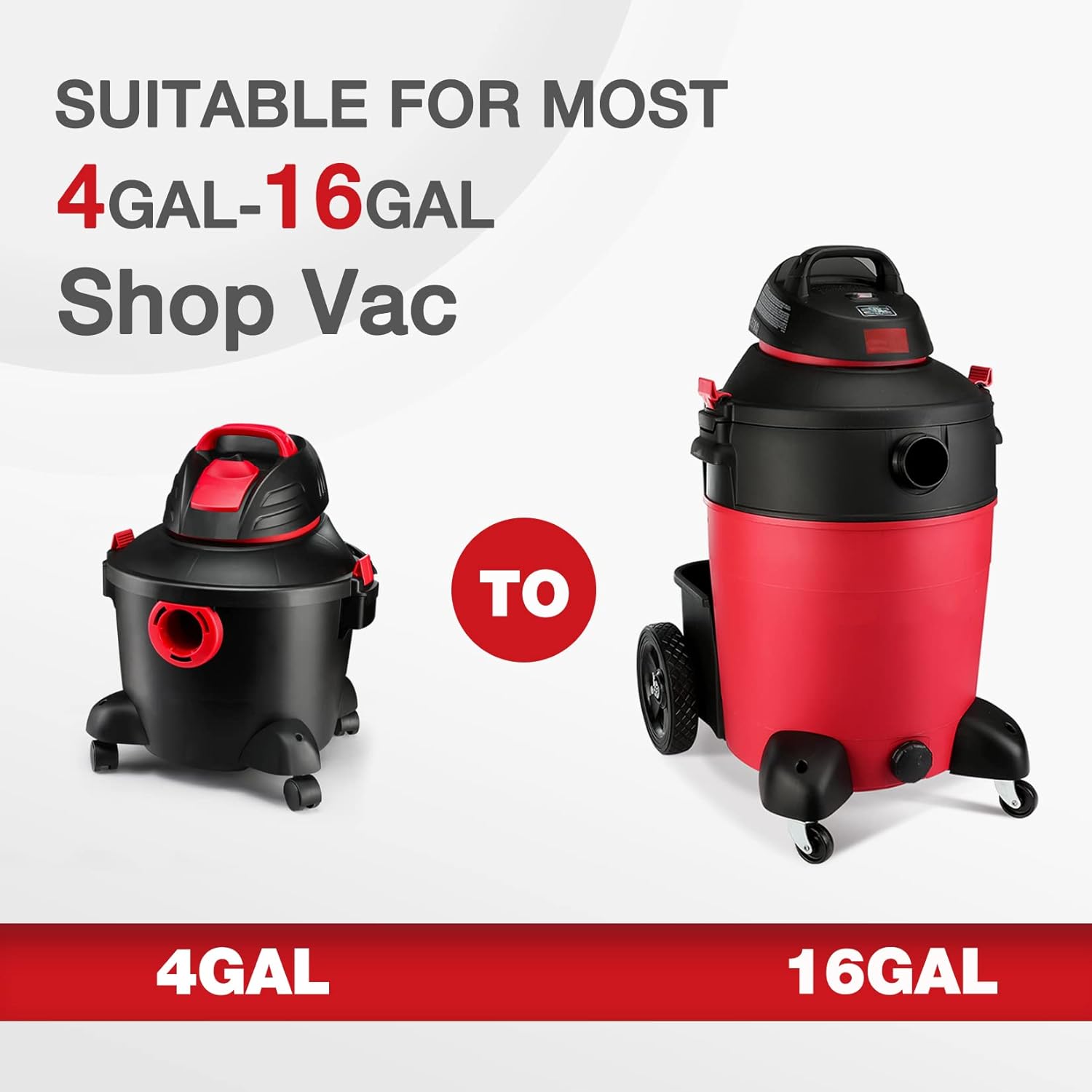 Shop-Vac High Performance 90304/90344 Cartridge Filter, Fits most 4-16 Gallon  Wet/Dry Vacuums, High Efficiency Nanofiber Filtration Pap