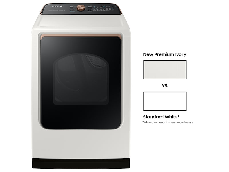 Samsung DVE55A7300E/A3 7.4 cf Smart electric dryer w/ Steam Sanitize+ in Ivory